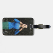 Achter je rug kijken bagagelabel (Achterkant horizontaal)