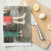 Achter je rug kijken theedoek (Quarter Fold)