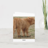 Achter Mama's staart Kaart (Achterkant)