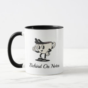 Achter met notities koffiemok, Retro therapeut kof Mok