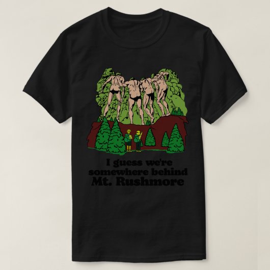 Achter Mt Rushmore T-shirt (Design voorkant)