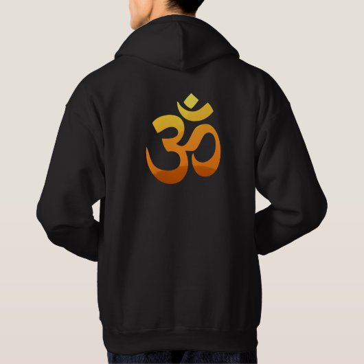 Achteraf afdrukken Om Mantra Symbol Yoga-Mannen Hoodie (Achterkant)
