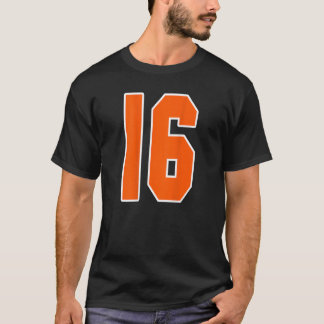 Achteraf afdrukken Oranje Sportblok nummer 16 voor T-shirt