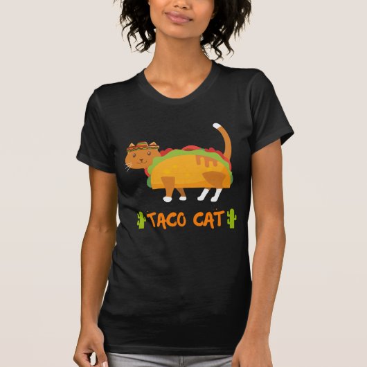 Achteraf gespelde taco kat is het Shirt van de tac (Voorkant)