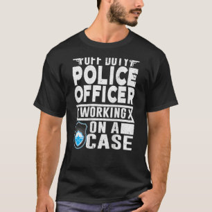 Achterafdruk politie voor politieagent t-shirt