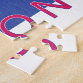 Achterbaai Boston Skyline Illustratie Legpuzzel (Zijkant)