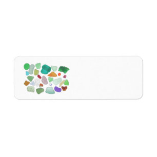 Achterbelicht Zee Glass Return Address Label