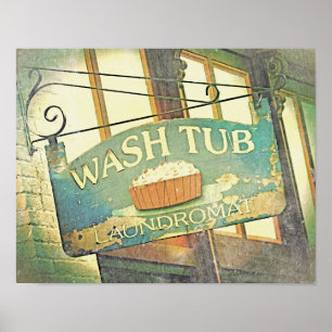 achterbordwasprogramma Startwasbuis 11x14 Poster
