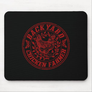 Achtererf Kippenboer Retro Vintage Pluimveehouderi Muismat
