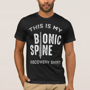Achterfractioneerde ruggengraatfusie bionische rug t-shirt