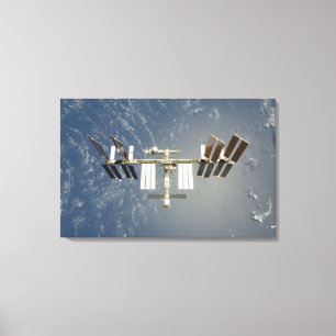 Achtergelaten internationale ruimtestation canvas afdruk