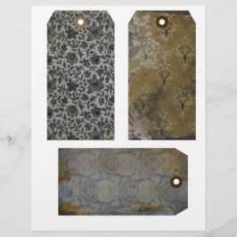 achtergesteld behangselpapier Label nr.3