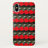 Achtergestelde rode rozen patroon Case-Mate iPhone case (Achterkant)