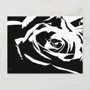 Achtergestelde Roos Art Briefkaart