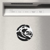 Achtergestelde Roos Art Magneet (Insitu (Vaatwasser))