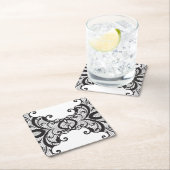 Achtergrond 2 vierkante kartonnen onderzetter (Insitu)