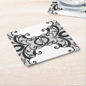 Achtergrond 2 vierkante kartonnen onderzetter (Schuin)