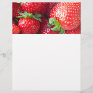 Achtergrond aardbeien flyer