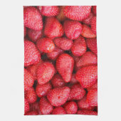 Achtergrond aardbeien theedoek (Verticaal)