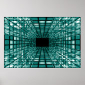 achtergrond abstract perspectief poster (Voorkant)