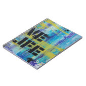 Achtergrond abstracte graffiti notitieboek (Linkerzijde)