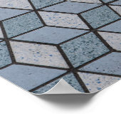 Achtergrond abstracte kunstblokken poster (Hoek)