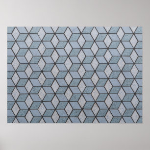 Achtergrond abstracte kunstblokken poster