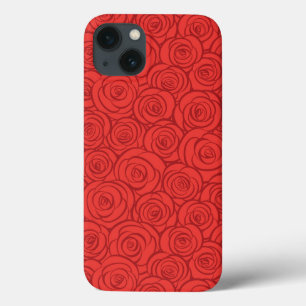 Achtergrond abstracte rode rozen iPhone 13 hoesje