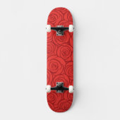 Achtergrond abstracte rode rozen skateboard (Voorkant)