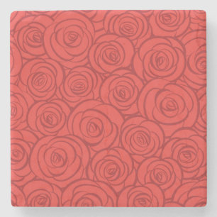 Achtergrond abstracte rode rozen stenen onderzetter