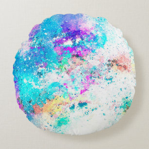 Achtergrond abstracte waterverf rond kussen