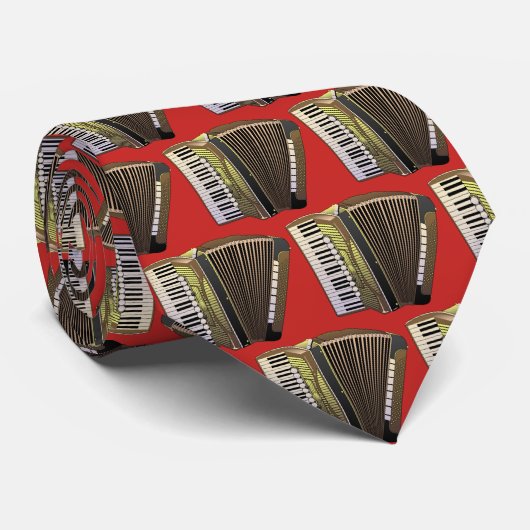Achtergrond Accordion Necktie Pattern Stropdas (Opgerold)
