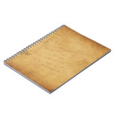 Achtergrond afbeelding bloemschrift notitieboek (Linkerzijde)