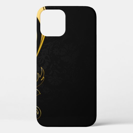 Achtergrond afbeelding goud lijst floraal Case-Mate iPhone case (Achterkant)