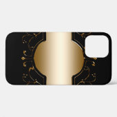 Achtergrond afbeelding goud lijst zwart Case-Mate iPhone case (Achterkant (horizontaal))