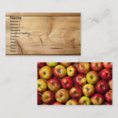 Achtergrond appelen visitekaartje (Voorkant / Achterkant)