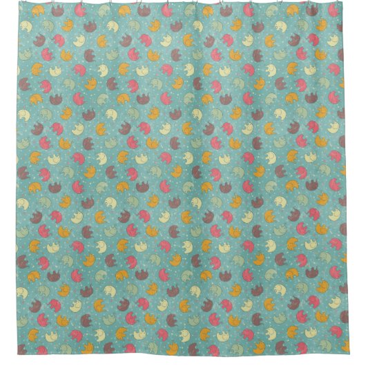achtergrond baby douchegordijn (Voorkant)