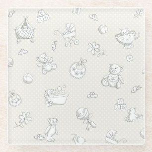 achtergrond baby glazen onderzetter