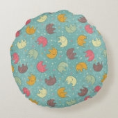 achtergrond baby rond kussen (Achterkant)