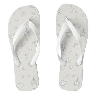 achtergrond baby teenslippers