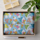 Achtergrond babydieren tissuepapier (Geschenk)