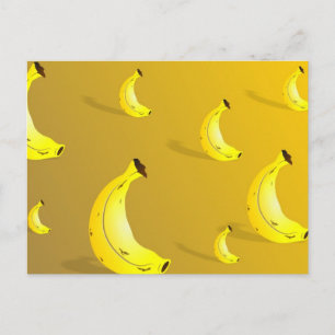 Achtergrond bananen briefkaart