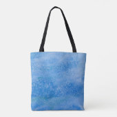 Achtergrond blauwe Waterverf Draagtas (Achterkant)