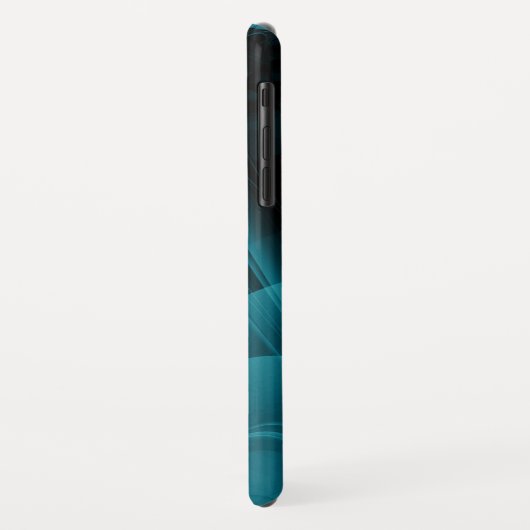 Achtergrond blauwgroen en zwarte mokey textuur Case-Mate iPhone case (Achterkant/links)