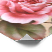 Achtergrond bloemfloraalpapier poster (Hoek)