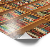 Achtergrond boekbalk foto afdruk (Hoek)