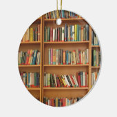 Achtergrond boekbalk keramisch ornament (Links)