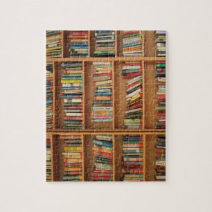 Achtergrond boekbalk legpuzzel