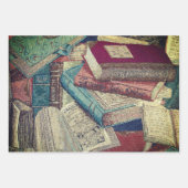 Achtergrond  boeken inpakpapier vel (Voorkant)