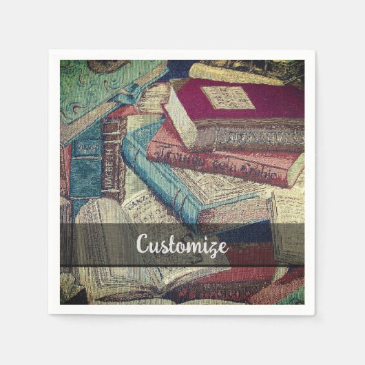 Achtergrond boeken servet (Voorkant)